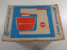 A boxed vintage Kenwood Chef food mixer,