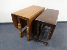 Two 20th century drop leaf tables