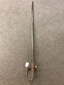 A Victorian 1822 pattern infantry officer's sword, lacks scabbard.