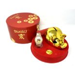 A Swatch 2007 Chinese Year of the Pig wristwatch,