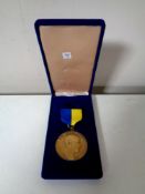 A Rotary medal in fitted box