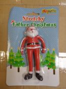 A box containing a quantity of stretchy Father Christmas's