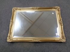 A Victorian style gilt framed bevel edged mirror