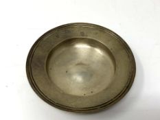 A small silver dish, London marks. CONDITION REPORT: 58.