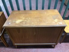 A mid 20th century teak blanket chest