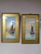 A pair of J Maurice Hosking watercolours,