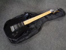 A Washburn Chicago Series electric guitar in carry bag