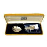 A boxed silver spoon by Carrs of Sheffield. CONDITION REPORT: 29.