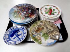 A tray of assorted collector's plates with certificates - Royal Worcester,