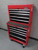 A Halford's Professional Mechanics tool chest on wheels