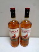 Two bottles of The Famous Grouse Blended Scotch Whisky, 1L,