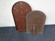 A vintage Bagatelle and a Shove Halfpenny board