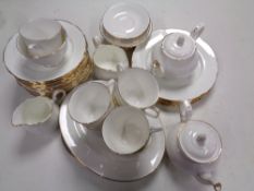 Seventy-two pieces of Duchess bone tea and dinner china