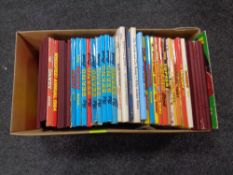 A box of late 20th century annuals : Oor Wullie, The Broons, Danfy, Beano,