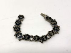 A continental silver bracelet