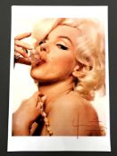 Bert Stern - Marilyn Sipping the Champagne Glass, limited edition photographic print,