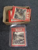 A box of a quantity of The War Weekly magazines