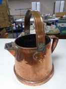 A 19th century copper watering can