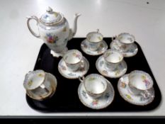 A fifteen piece Crown Staffordshire bone china tea service