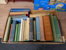 A box of antiquarian and later books and novels