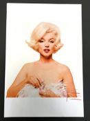 Bert Stern - Marilyn with Feathers, limited edition photographic print, signed and numbered 5/36,