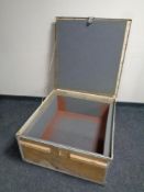 A large packing crate