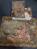 A Franklin Mint limited edition tapestry wall hanging together with two further Franklin Mint