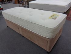 A Healthopedic pure silk 2ft 6' mattress and interior