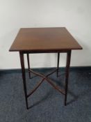 A 19th century inlaid mahogany occasional table