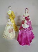 Four Coalport figures, Wendy, Winsome,