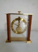 A Bentima seven jewel eight day mantel clock