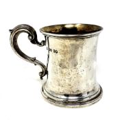 A Victorian silver mug, London 1841.