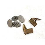 Two pairs of vintage cuff links