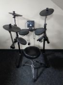 A Gear 4 Music DD400 + electronic drum kit, with accessories and stool,