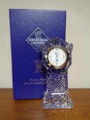 An Edinburgh Crystal Millennium Collection mantel clock,
