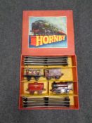 A Hornby Gauge O train tank goods set No.