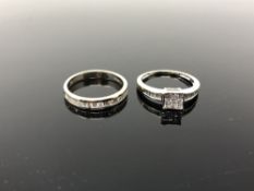 Two 18ct gold diamond set rings CONDITION REPORT: 4.