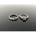 Two 18ct gold diamond set rings CONDITION REPORT: 4.