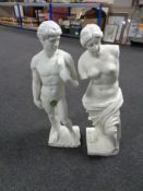Two plastic figures,