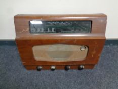 An early 20th century Murphy valve radio together with a tray containing Roberts radio,