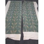 A good pair of nineteenth century William Morris Pomegranate design curtains,