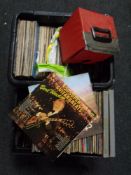 Two crates of vinyl LP records and 7" singles to include Eric Clapton, Al Stewart, Joe Cocker,