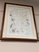 After Denise Baxter and James Alder : Hexhamshire, colour print, signed by the artists,