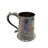 A George III silver tankard, John Langlands & John Robertson, Newcastle 1805, height 14cm.