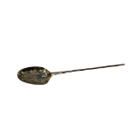 An 18th century silver mote spoon, length 12cm.