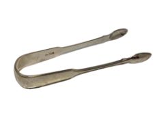 A pair of Georgian silver sugar tongs, maker TB. CONDITION REPORT: 62.