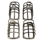 A near-set of four silver five-bar toast racks, William Hutton & Sons Ltd, London 1904,