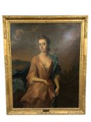 British School (18th/19th Century) : Portrait of Lady Eden, three-quarter length, oil on canvas,