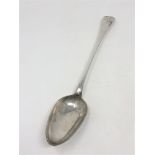 A Georgian silver basting spoon by Langlands & Robertson of Newcastle, length 30 cm.