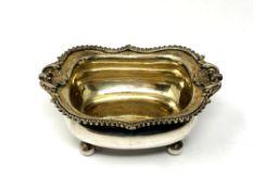 A Georgian silver gilt salt, Alice and George Burrows,